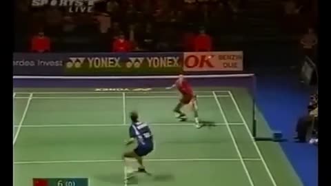 【LOW ANGLE】PETER GADE VS LIN DAN 2004 ALL ENGLAND 【SECOND ROUND】 Hightlight