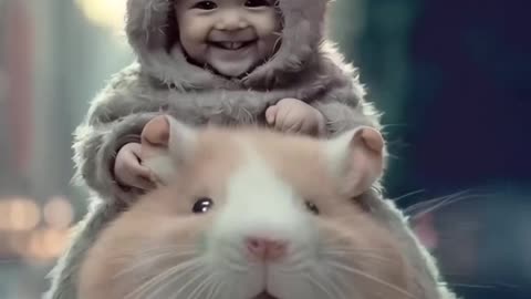 Baby pet fashion show🐹#cutebaby #babyshow #babyfasion #aibaby #ai