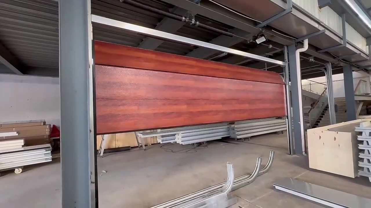 MASTER HOME Faux Wood Steel Insulated Garage Door