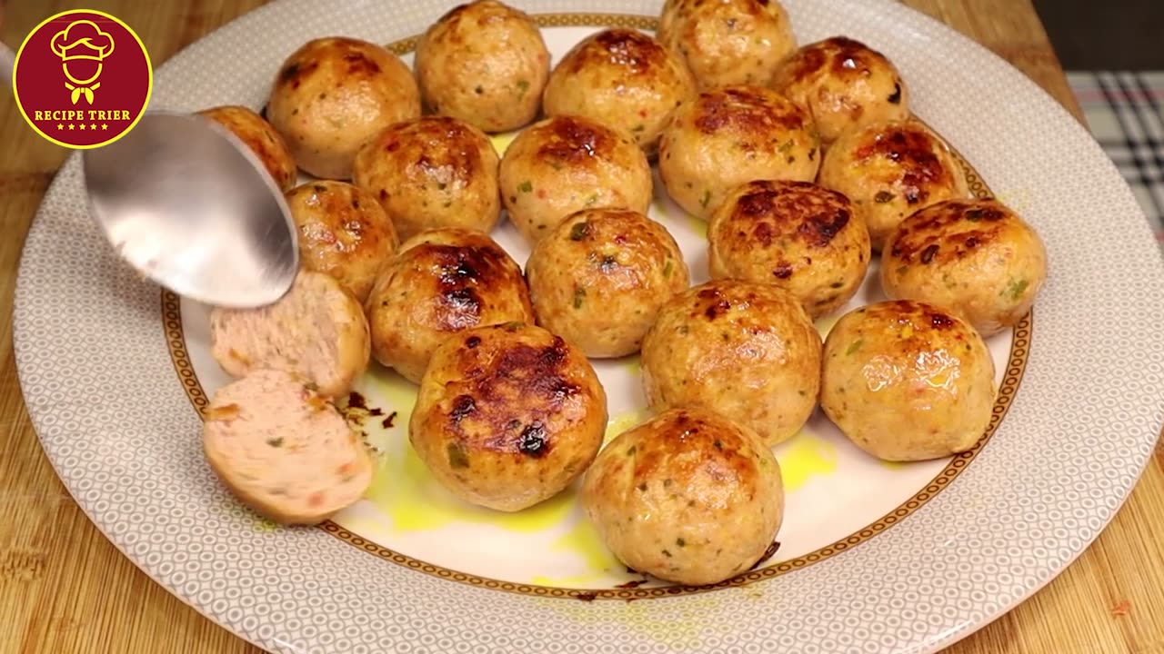 Food Chicken Balls by Recipe Trier | Quick and Delicious Chicken Snack