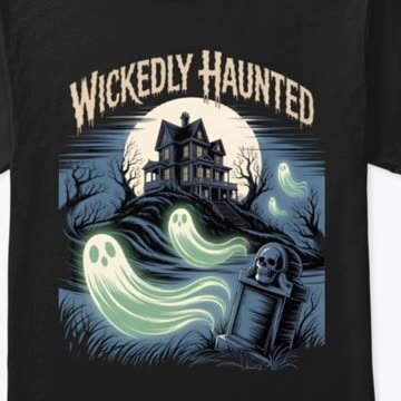 Wickedly Haunted Tee.Limited Stock.Shop now.Link In video Description.
