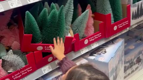 Girl Falls In Front of Santa