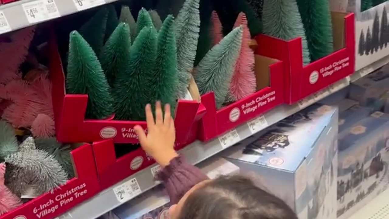 Girl Falls In Front of Santa