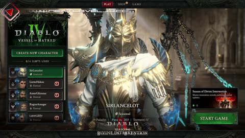 🔴 Shield of Retribution Paladin - Diablo 4 Divine Intervention