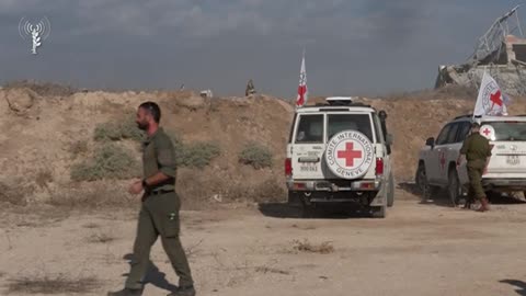 Footage shows the moments former hostages Alon Ohel and Guy Gilboa-Dalal