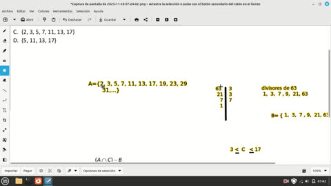 pregunta de matemáticas examen de admision, sobre conjuntos