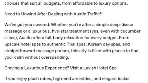 A Massage in Austin for Every Budget