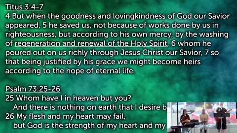 Sunday Morning Worship 9/28/2025