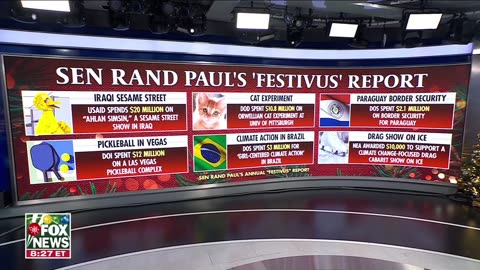 Sen Rand Paul Breaks Down Festivas Report Of Government Waste