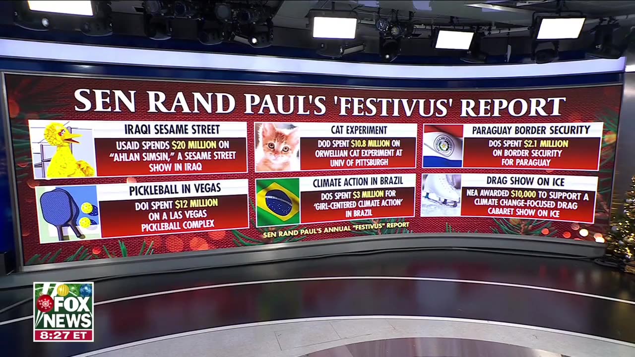 Sen Rand Paul Breaks Down Festivas Report Of Government Waste