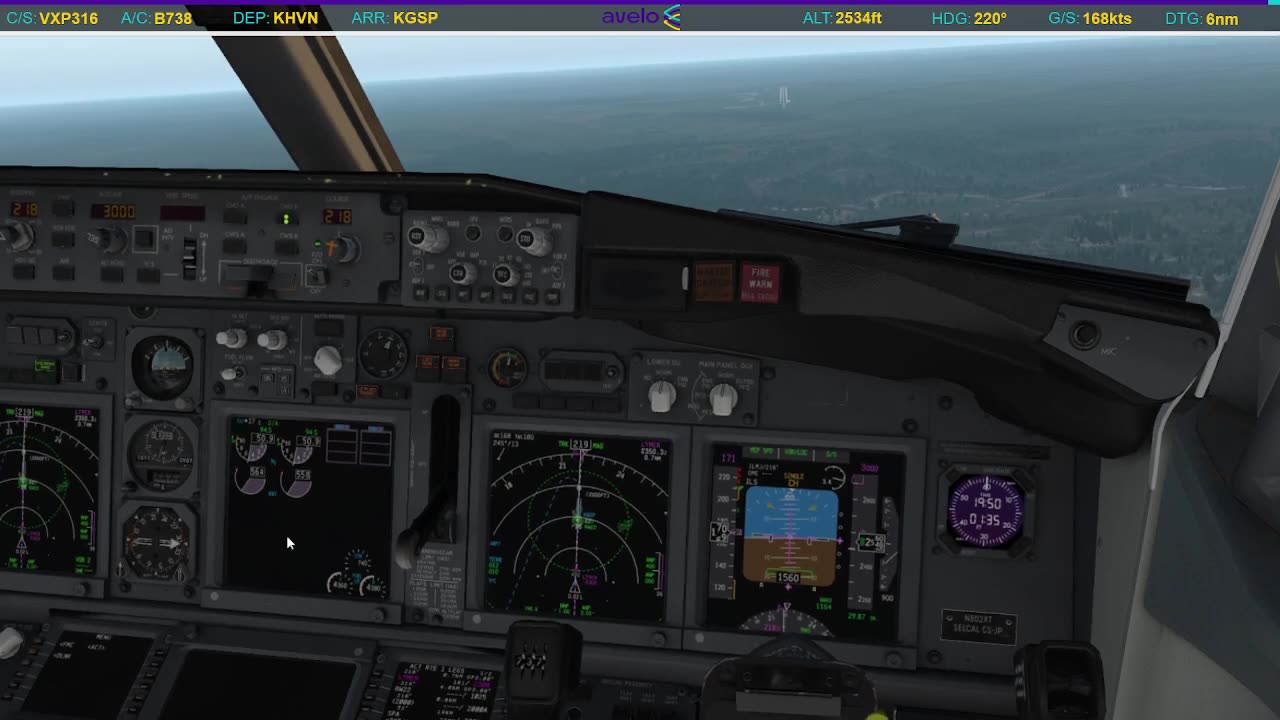 Landing in Greer (KGSP)