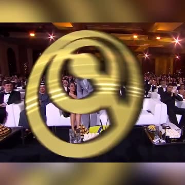 Cristiano receiving award in Dubai