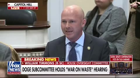 More from the “War on waste” hearing today.