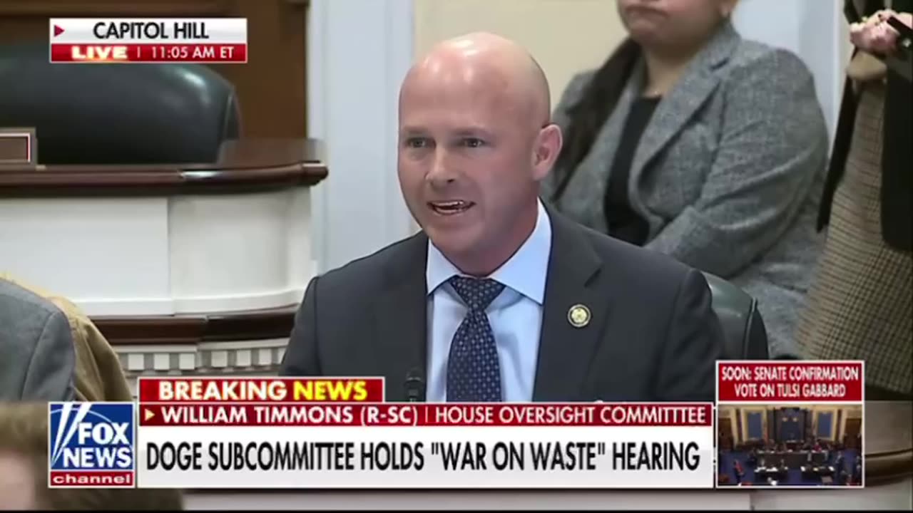 More from the “War on waste” hearing today.
