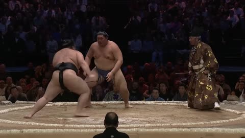 Day two of the Grand Sumo Tournament at the Royal Albert Hall