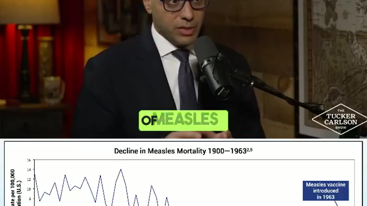 The death rate from measles declined by 98% BEFORE the measles vaccine was introduced