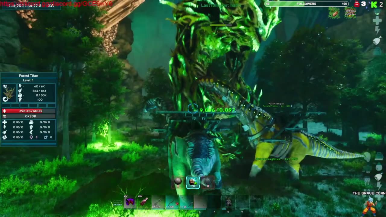Forest Titan fight
