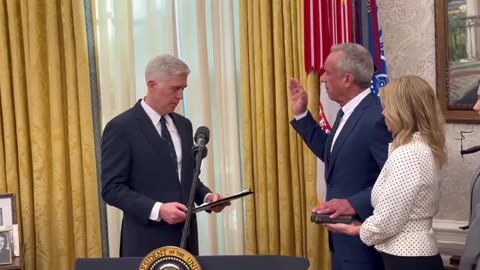 A Different Angle of RFK Jr Being Sworn In