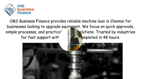 Looking for a Fast Machine Loan in Chennai with 48-Hour Approval?