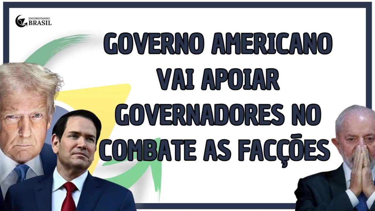 GOVERNO AMERICANO VAI ATUAR COM GOVERNADORES NO COMBATE AS FACÇÕES HD