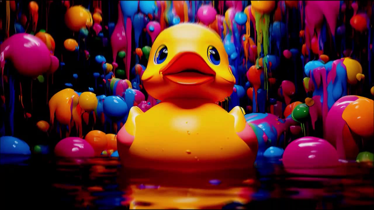 high fiving MF + rubber duck (aka why not to do mashups when you have the flu)