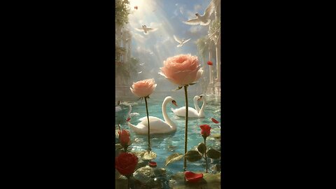 enjoy two flowers talking about their beauty.