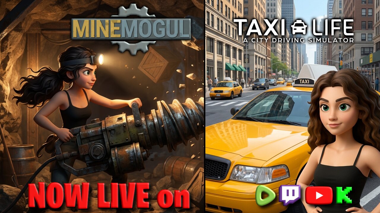 🔴 [FR/ENG] Taxi Life🚕 then MineMogul Again💜 Dec RCP #10