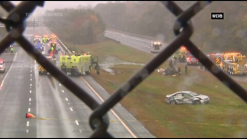 2 Dead, 1 injured after plane crashes onto a Massachusetts highway