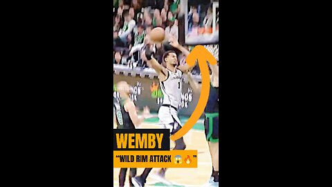 WEMBY WILD RIM ATTACK 😱🔥