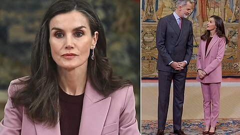 Queen Letizia’s Bold Pink Power Suit in Madrid