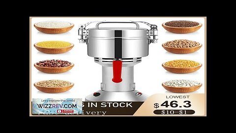 Electric Herb Grain Grinder High Speed Spice Grinder Coffee Mill Flour Nuts Review