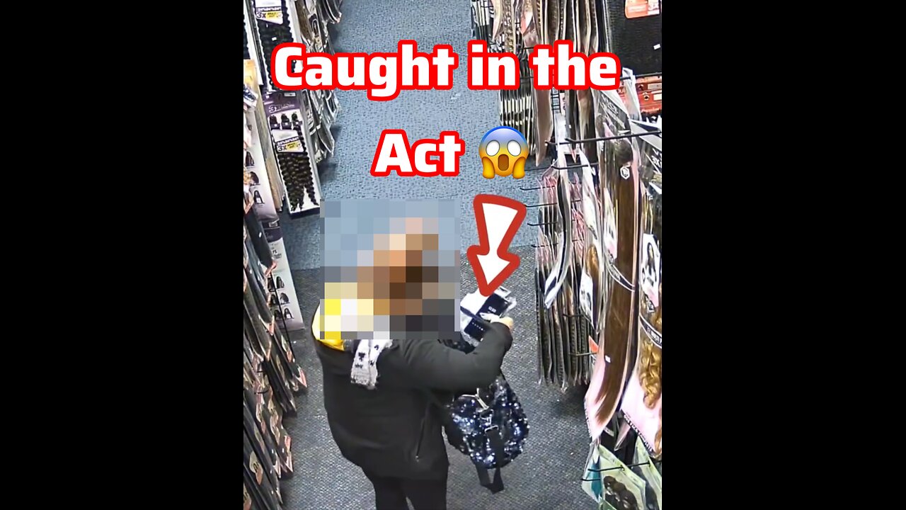 She tried to steal but got caught 😳