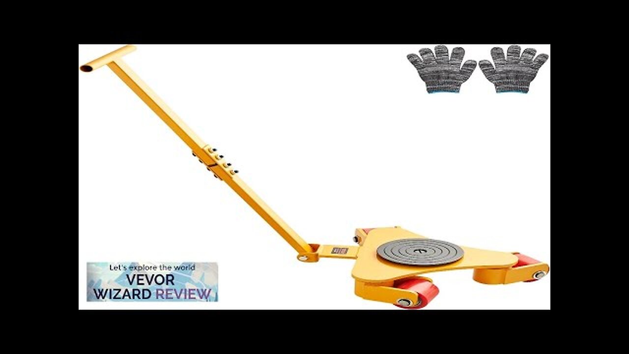 VEVOR Machinery Skate Dolly 6614 LBS/3T Industrial Machinery Mover with Handle Carbon Review