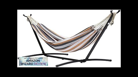 Amazon Basics Double Hammock with 9-Foot Space Saving Steel Stand and Carrying Review