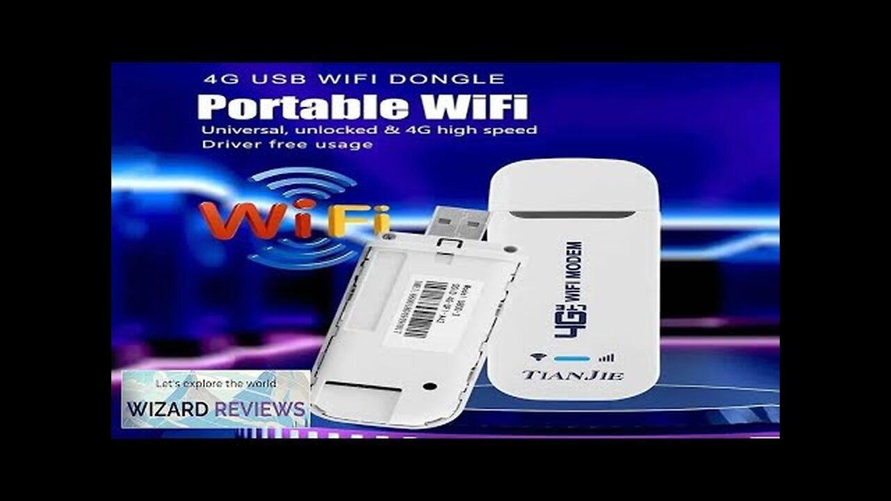 TIANJIE 150Mbps 4G WIFI Router USB Wireless Modem CAT4 Qualcomm Chipset Dongle Review