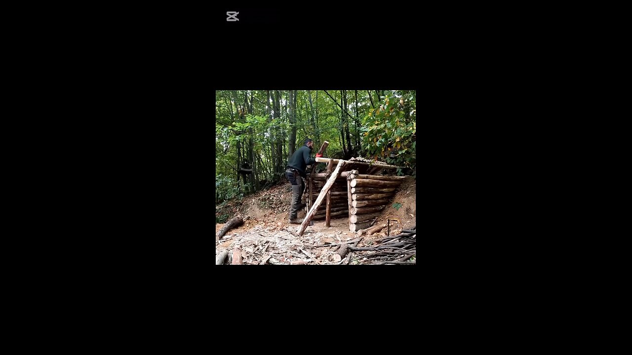 Building the ULTIMATE Survival Shelter 🌲 | Warm Fireplace & ASMR Vibes