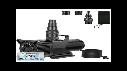 VEVOR Submersible Water Pump 3100GPH Pond Pump 22FT 240W for Waterfall Fountain Review