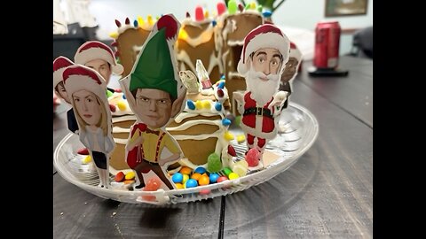 The office gingerbread house