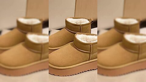 Fleece Lined Chunky Platform Mini Boots