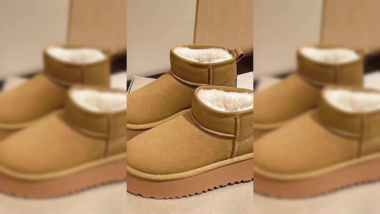 Fleece Lined Chunky Platform Mini Boots