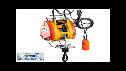 VEVOR Electric Chain Hoist 230kg Capacity Electric Winch 507lbs with 98ft/30m Length Review