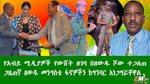 የአብይ ሚዲያዎች የውሸት ዘገባ በዘውዱ ሾው ተጋለጠ ጋዜጠኛ ዘውዱ መንግስቴ ፋኖዎችን ከግንባር አነጋግሯቸዋል፣Zewdu show 091225