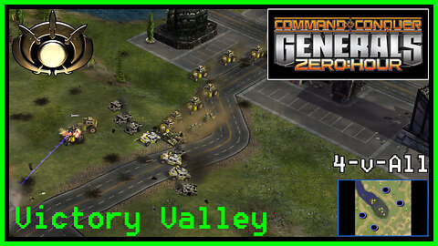 C&C Generals Zero Hour | Stealth General | 4-for-All | Victory Valley