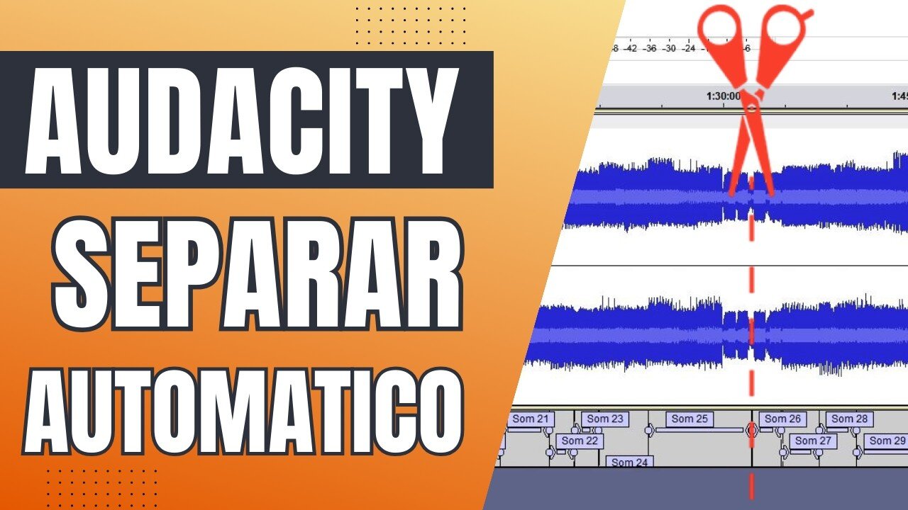 Como separar áudio automaticamente pelo silencio entre as partes usando Audacity