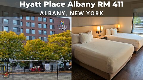 Hyatt Place Albany, NY (RM. 411 Two Queens Room Tour)