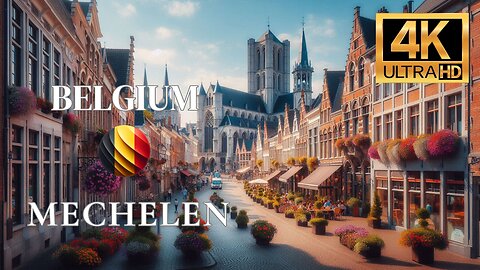 MECHELEN🇧🇪 BELGIUM WALKTHROUGH (4K ULTRA HD)