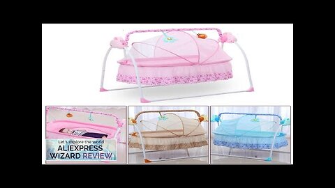 Electric Cradle Baby Rocking Bed Portable Foldable Crib Travel Crib Newborn Smart Review