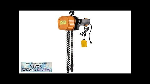 VEVOR Electric Chain Hoist 1100lbs Winch with 10FT Wired Remote Control 110V Review