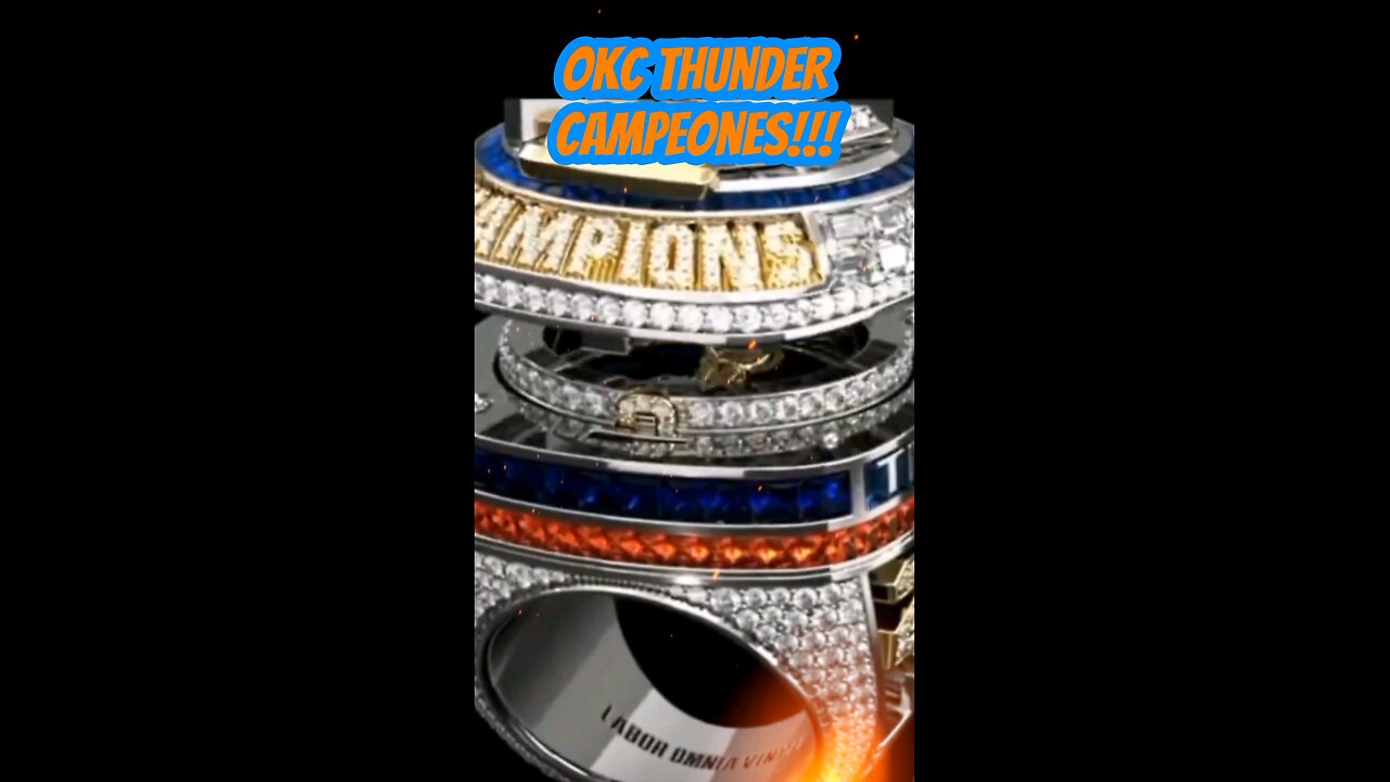 La Sortija De Campoenato De Los OKC Thunder Esta a Otro Nivel!