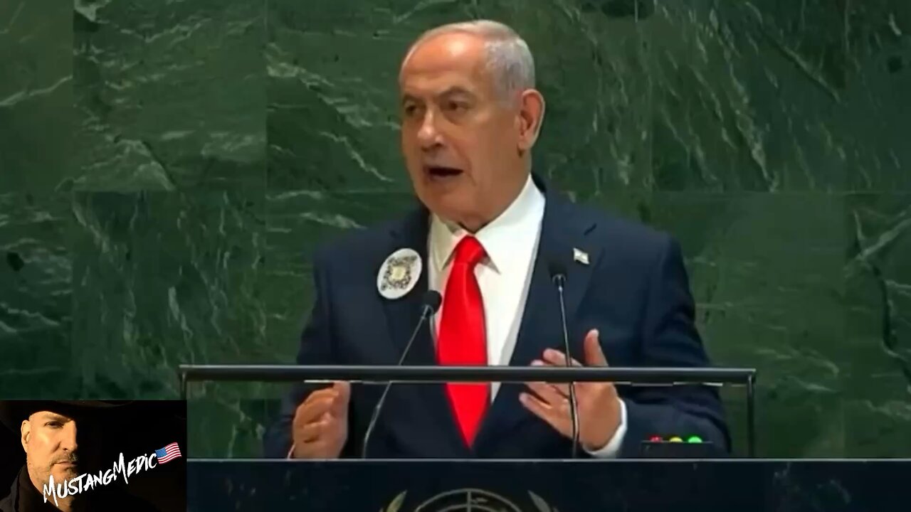 BREAKING NEWS:📣 Israeli Prime Minister Benjamin Netanyahu addresses the UN with a pop quiz.